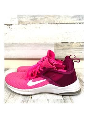 Nike Air Max Bella 2 Womens 8.5 White Pink Training Sneakers Athletic Casual